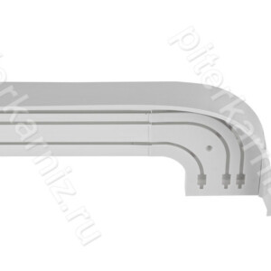 Карниз с поворотом белый